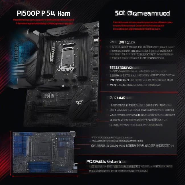 Bo mạch chủ X570 Gaming X với các khe cắm PCIe