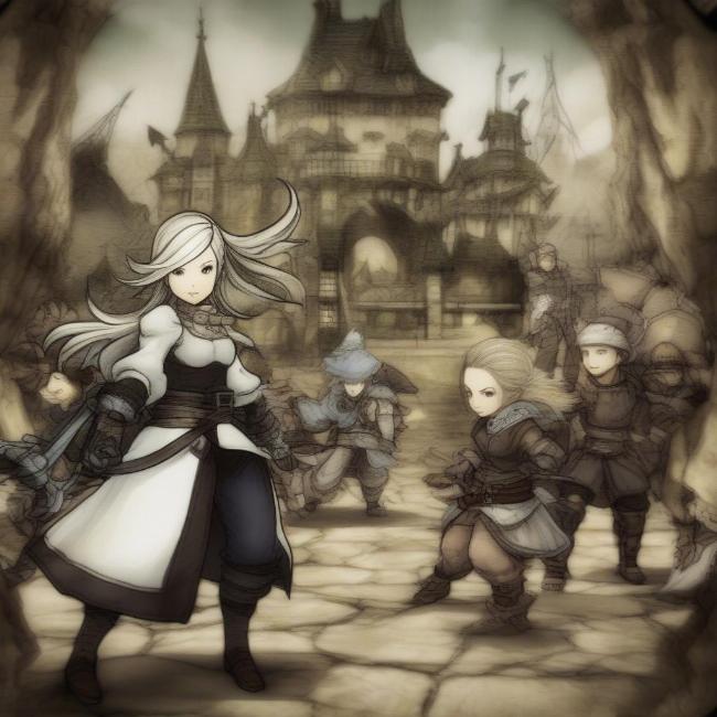 Bravely Default trên Nintendo 3DS, một game nhập vai cổ điển