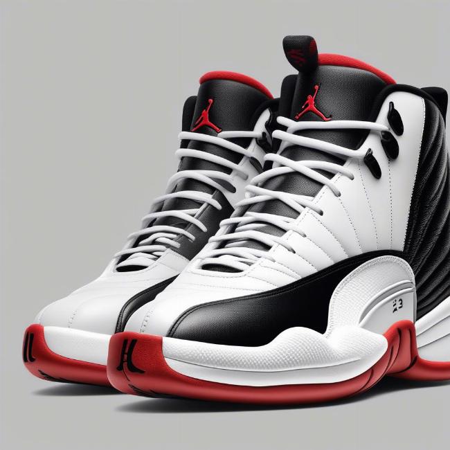 Hình ảnh chi tiết thiết kế của Jordan 12 Flu Game