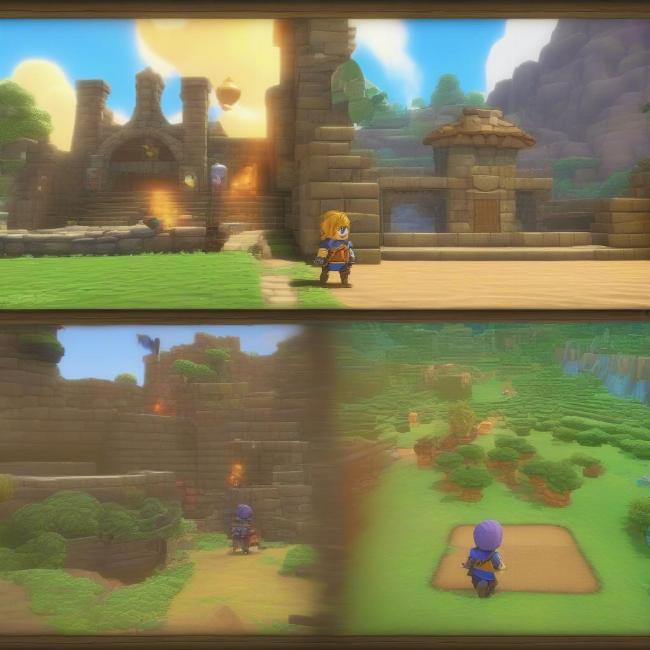 Game phiêu lưu giống Minecraft PC: Dragon Quest Builders 2 và Portal Knights