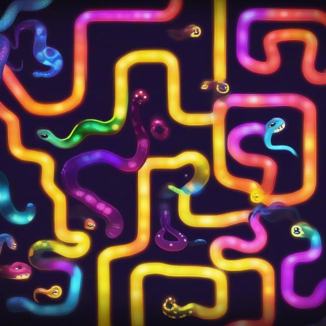 Game rắn săn mồi Slither.io năm 2017