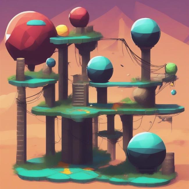 Game sticky ball thể loại platformer