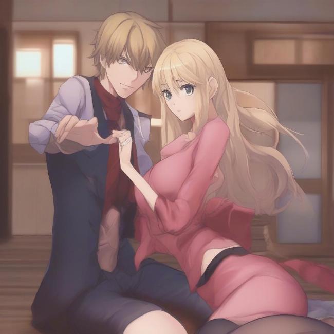 Tương tác trong Hentai Dating Sim - Hình ảnh minh họa