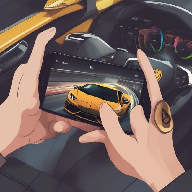 Trải nghiệm Lamborghini game trên điện thoại di động