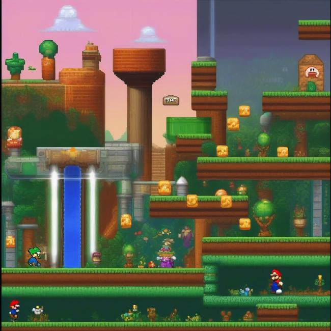 Mario Fan Games Android: Đồ Họa Pixel Đẹp Mắt