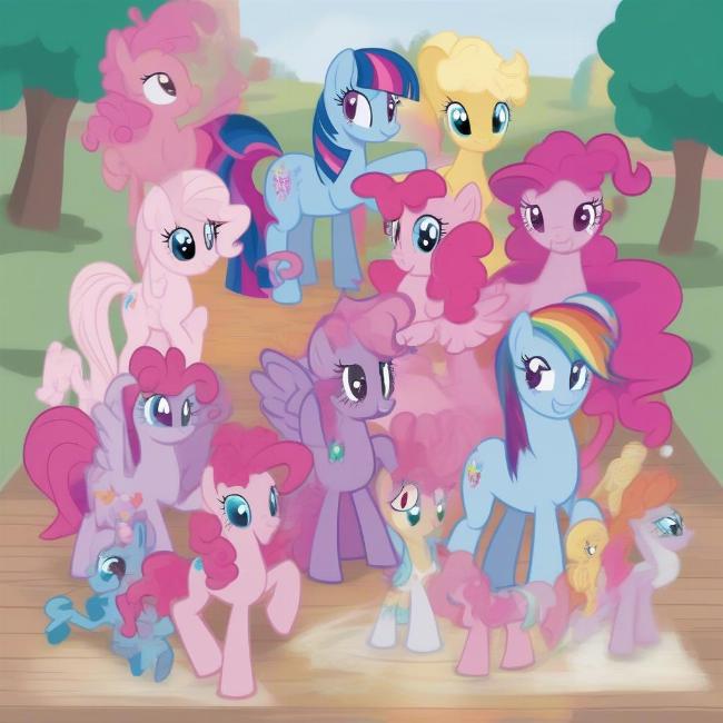 Các nhân vật trong My Little Pony Pinkie Pie's Party