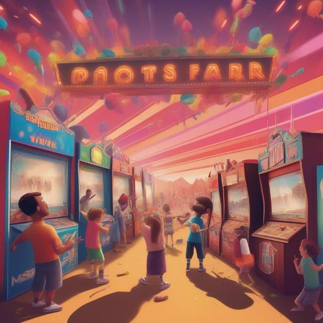 Shooting Game at a Music Festival