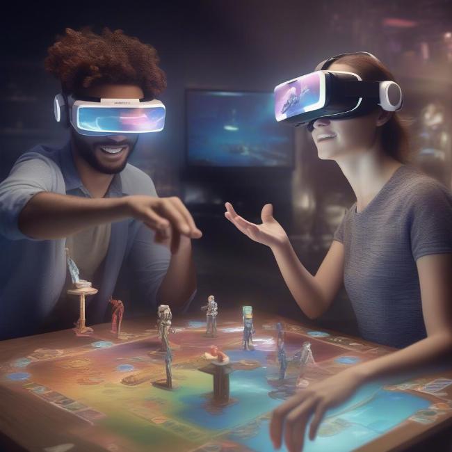 Tương lai của future continuous board game với AR/VR - Hình ảnh minh họa trải nghiệm nhập vai trong thế giới ảo.