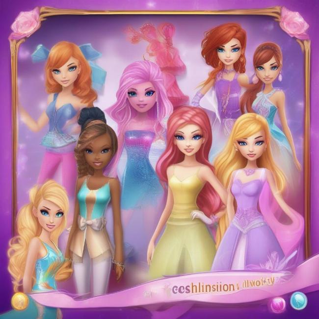 Winx Club Game thời trang thiết kế trang phục lộng lẫy