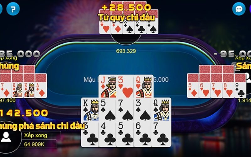 Quy định về chiến thắng trong game Mậu Binh