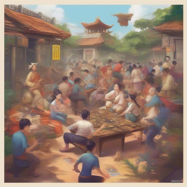 Cảnh tượng cộng đồng game thủ Game Cuộc Chiến Xuyên Thế Kỷ 2 sôi động, thể hiện sự yêu thích và gắn kết của người chơi với tựa game.