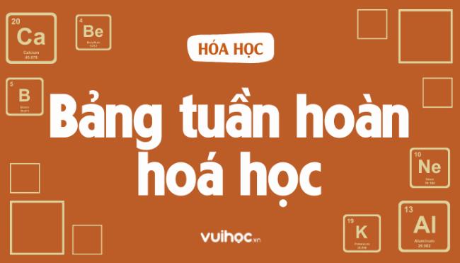 Các nguyên tố chính cần nhớ trong bảng tuần hoàn lớp 8 và ký hiệu của chúng