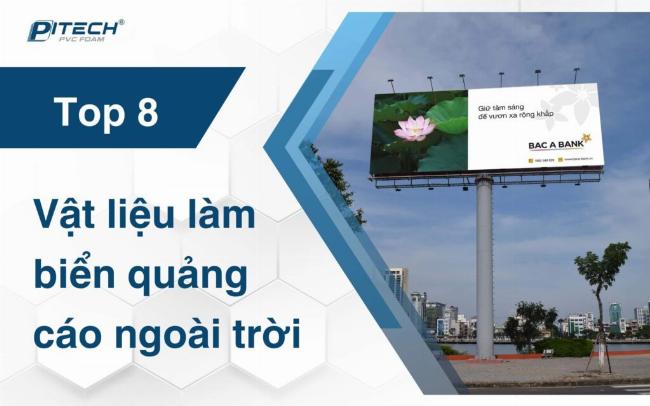 So sánh các loại chất liệu làm bảng hiệu quảng cáo ngoài trời