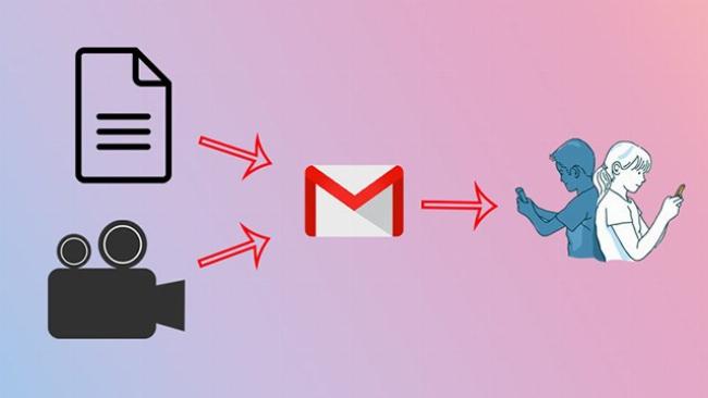 Minh họa cách chia sẻ file Powerpoint dung lượng lớn qua Google Drive.