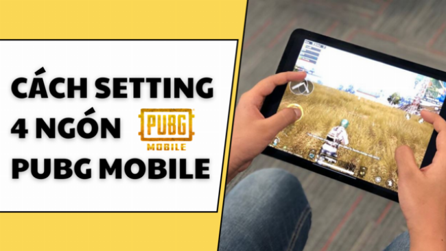 Giao dien cai dat dieu khien tuy chinh trong PUBG Mobile de chinh layout 4 ngon