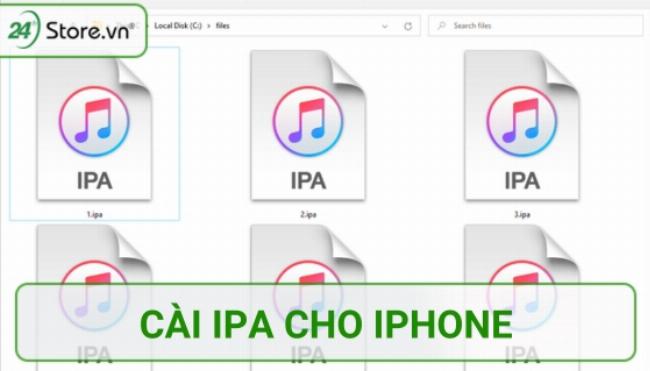 Man hinh iphone hien thi qua trinh cai dat ung dung tu file ipa qua altstore