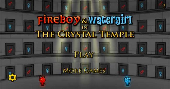Hai nhan vat Fireboy va Watergirl cung nhau vuot qua man choi bang cong pha le