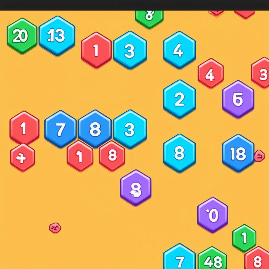 2048 Hexagon Gameplay