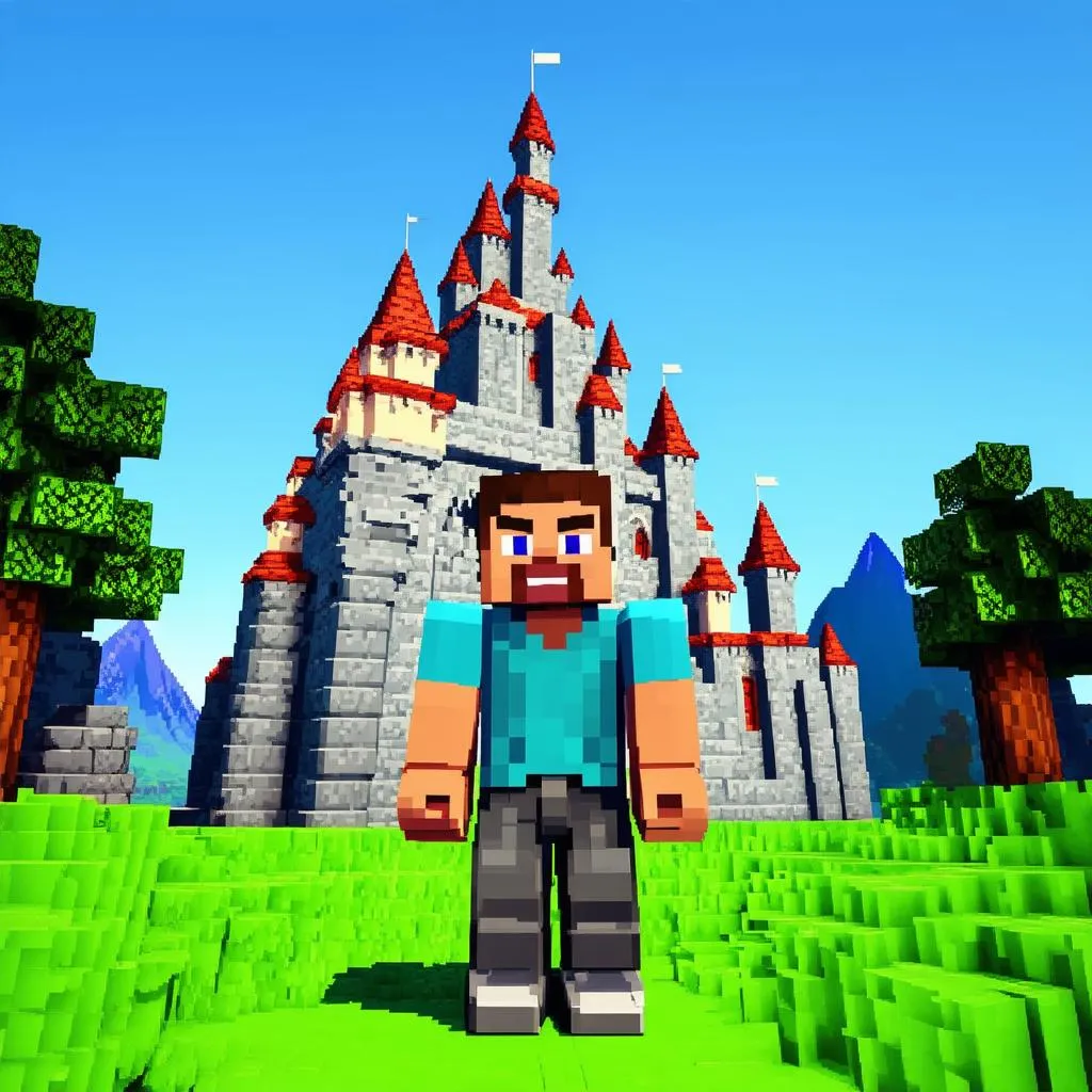 Hình nền 3D game Minecraft