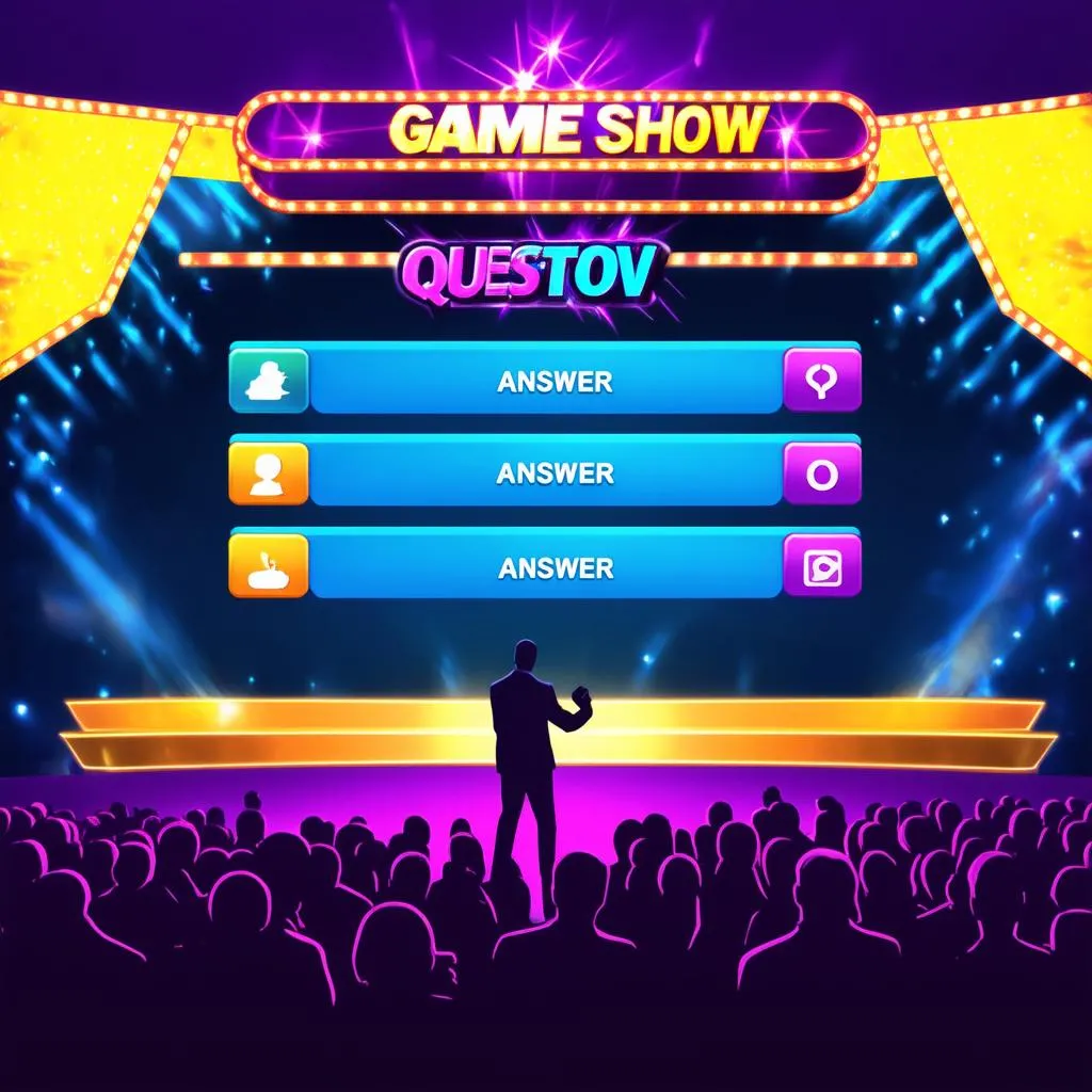 Giao diện game show Ai là triệu phú