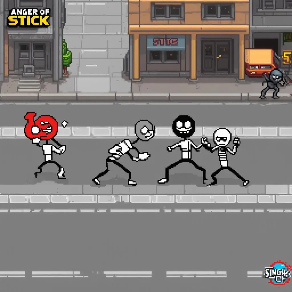 Gameplay Anger of Stick 5