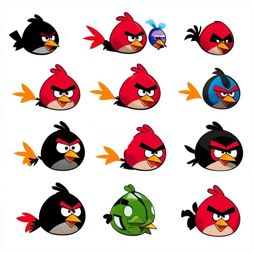 Các nhân vật trong Angry Birds Flash