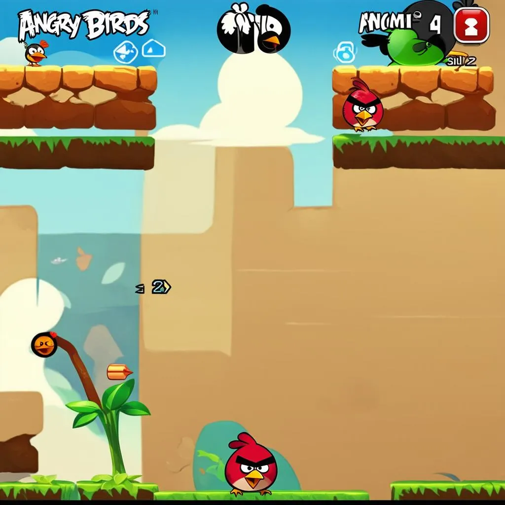 Game Angry Birds trên iPhone 4