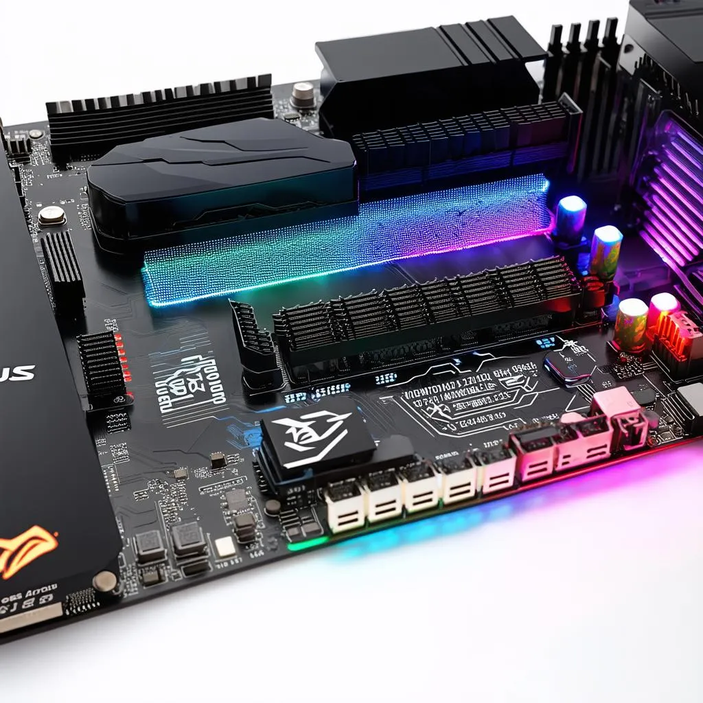 Bo mạch chủ AORUS H370 GAMING 3 với dải đèn LED RGB