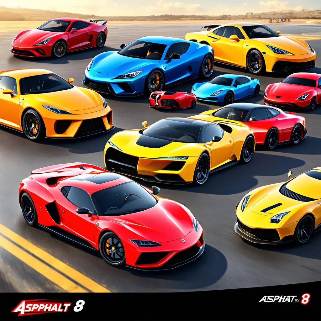 Asphalt 8 cars