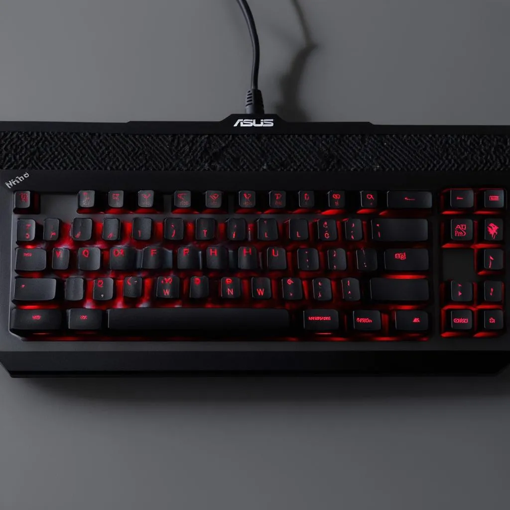 asus cerberus dual led color backlit gaming keyboard