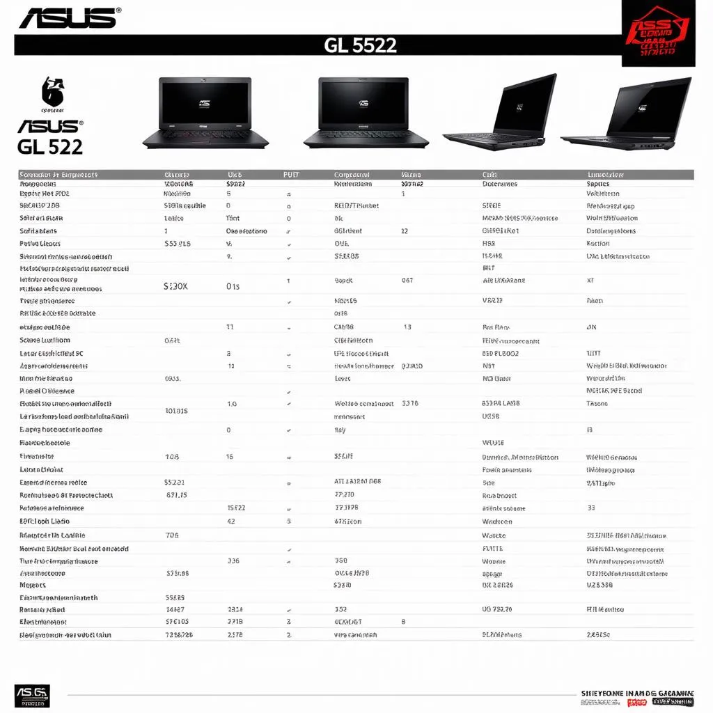 So sánh laptop Asus GL552 với các dòng laptop gaming khác