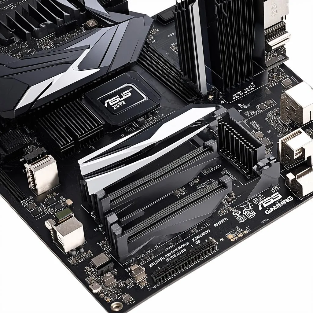 Hệ thống tản nhiệt trên Asus TUF Z390M Pro Gaming