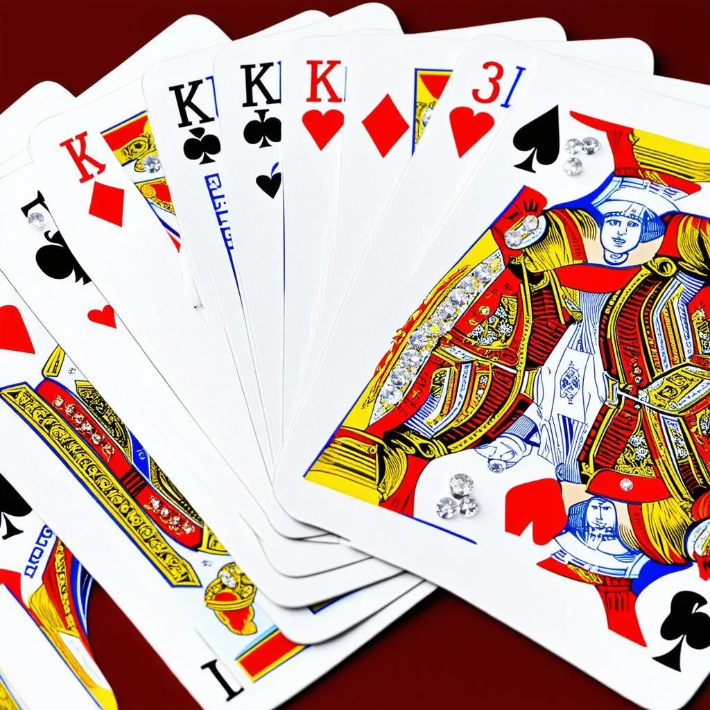 bài poker và kim cương