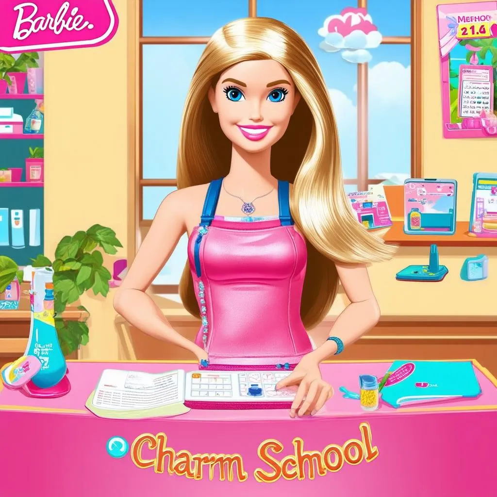 Chơi game Barbie Charm School trên điện thoại