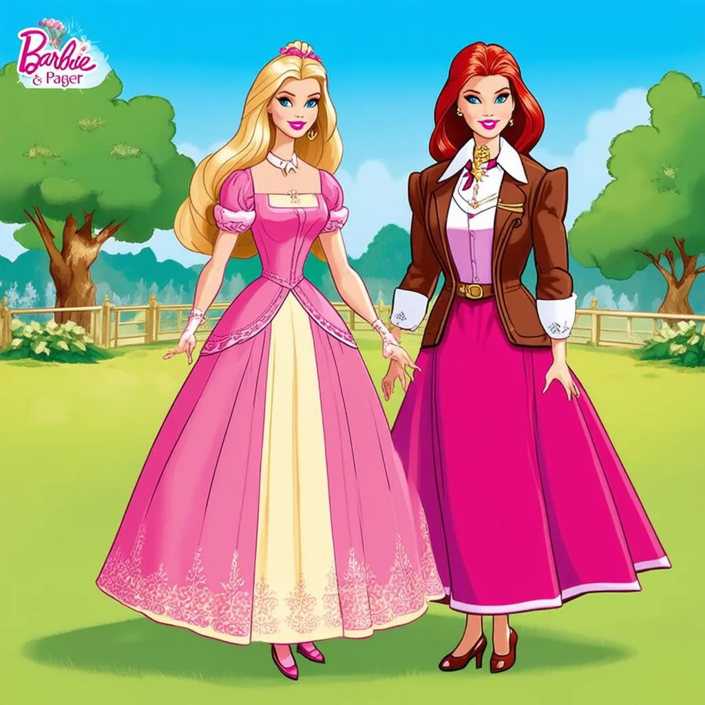 Barbie Princess and the Pauper Game Characters