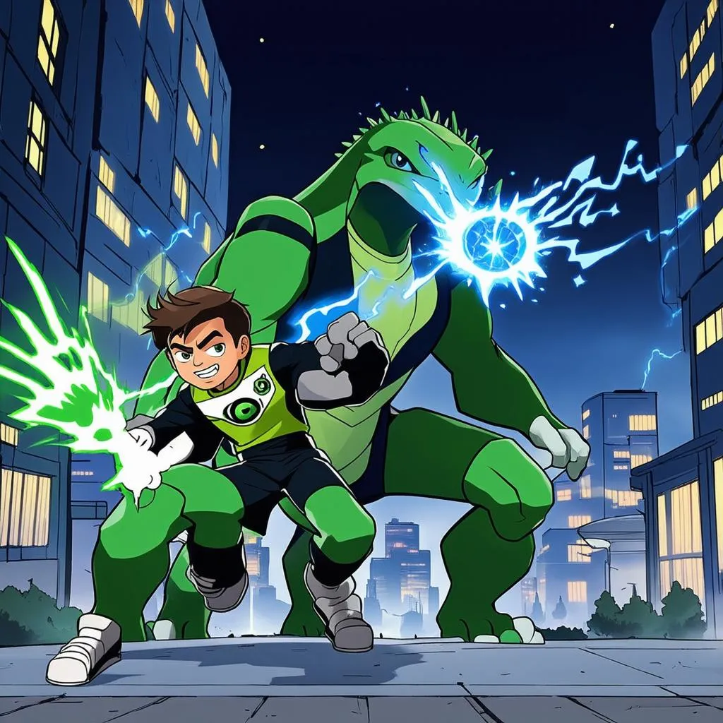 Ben 10 chiến đấu