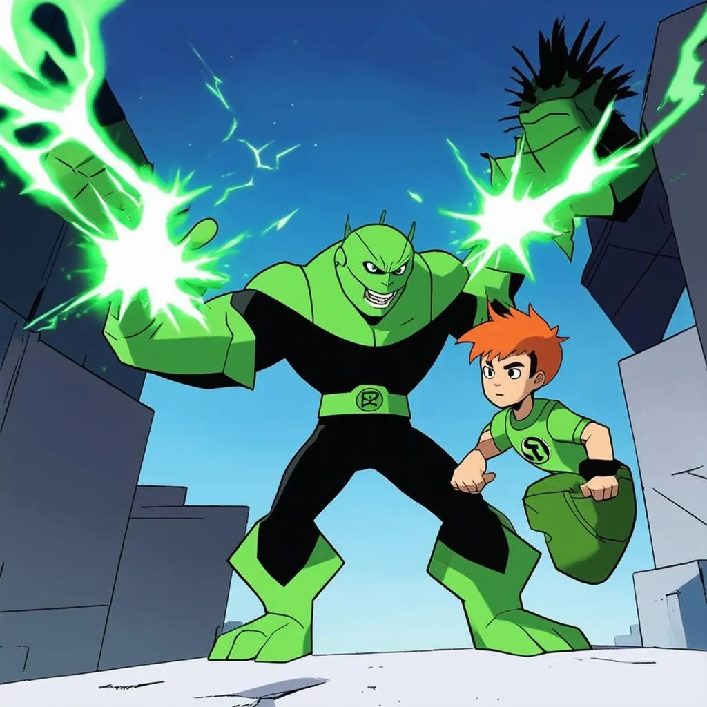 Ben 10 Chiến Đấu Với Quái Vật