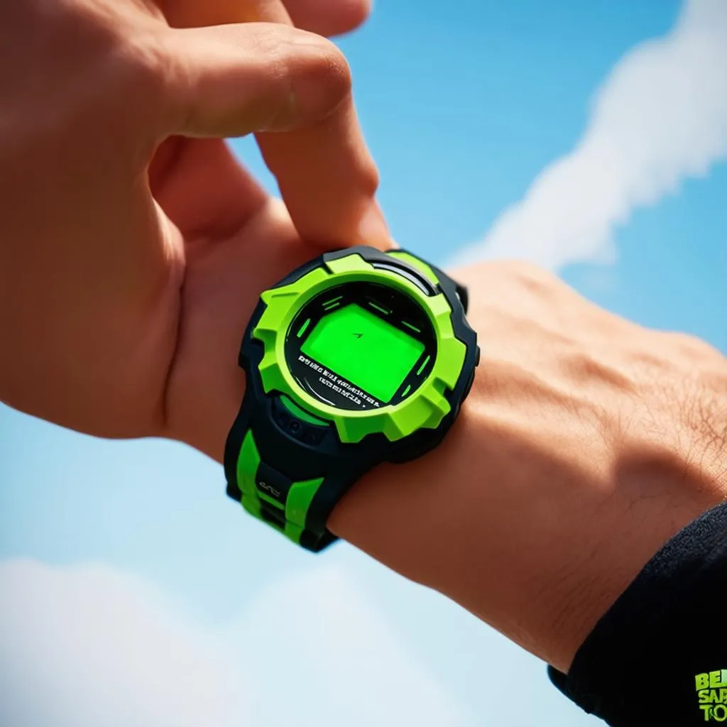 Ben 10 sử dụng Omnitrix