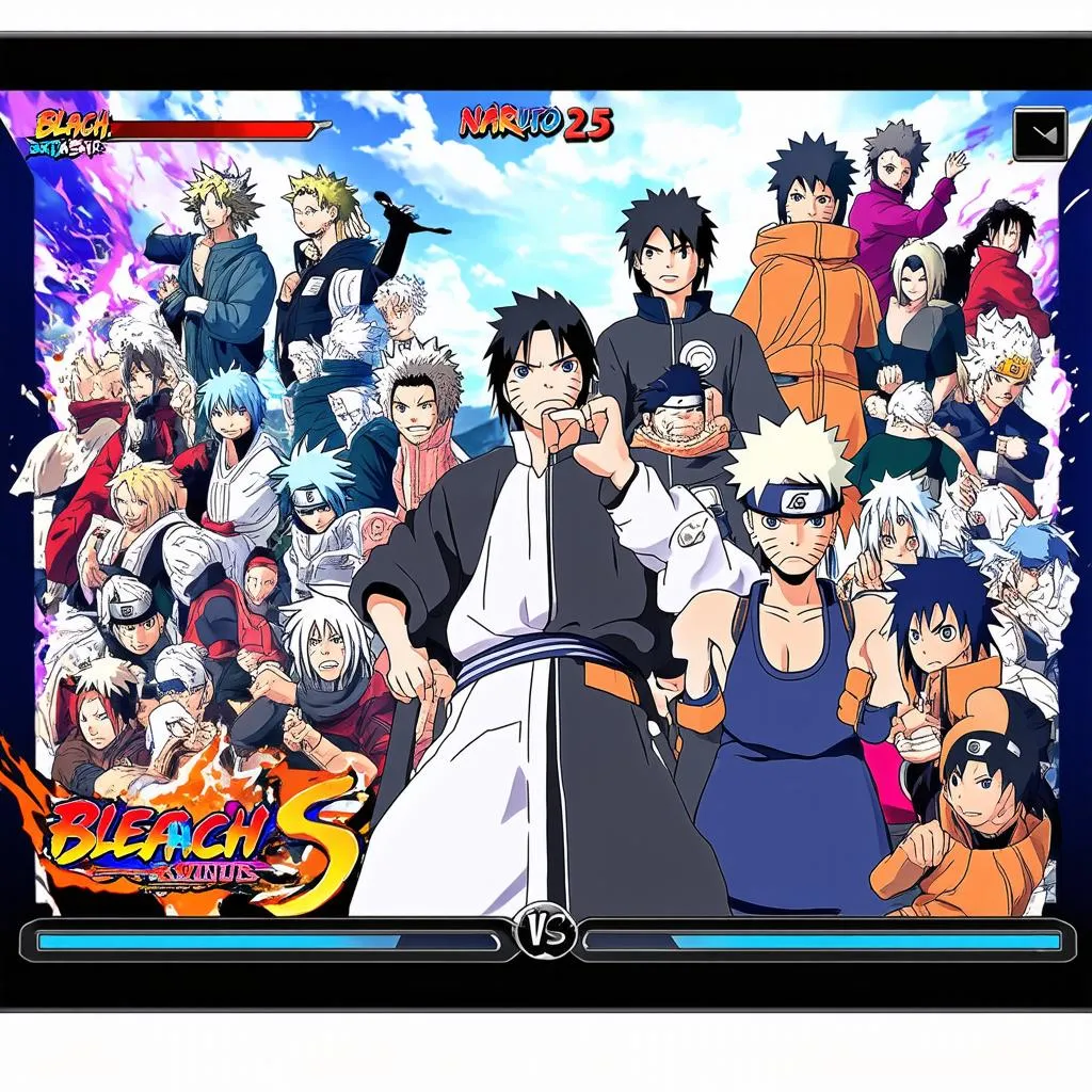 Hình ảnh gameplay của Bleach vs Naruto 2.5