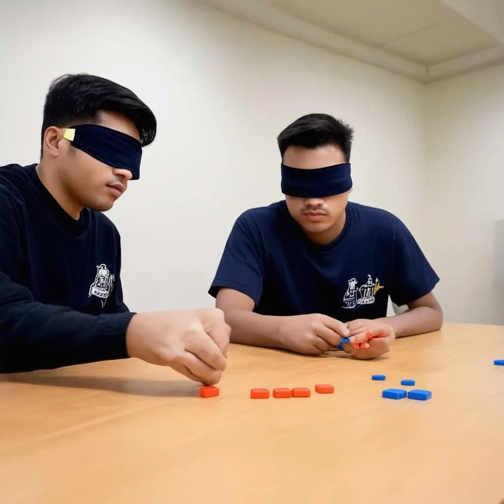 blindfold trust game