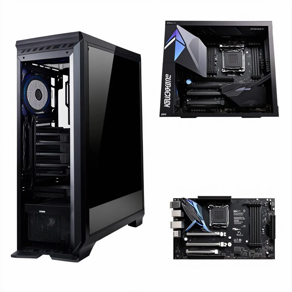 Main X470 Gaming Plus trong bộ PC