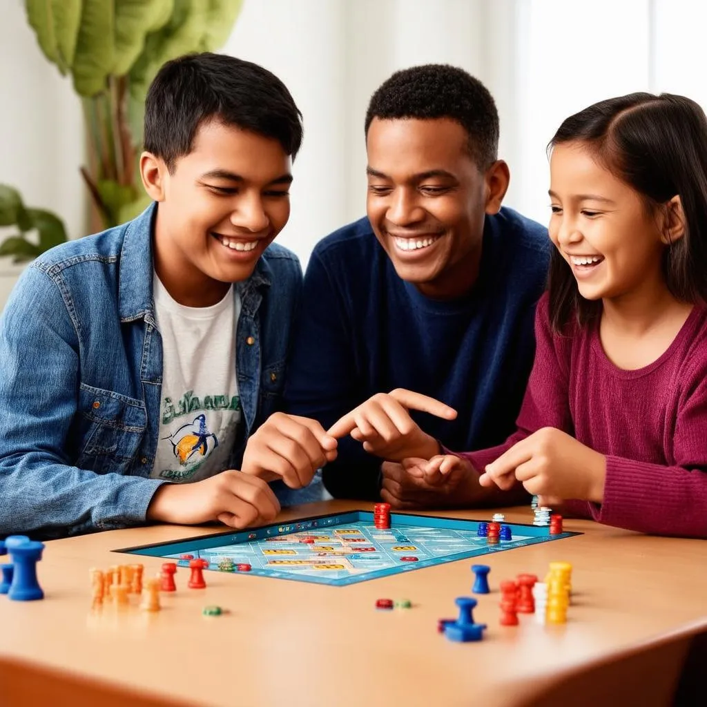 Board game lớp học mật ngữ gia đình