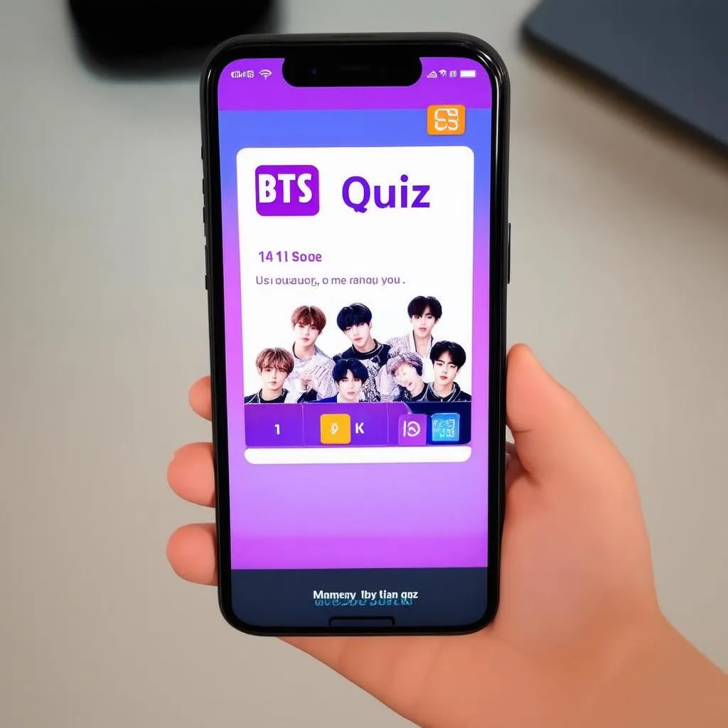 Game đố vui BTS trên điện thoại