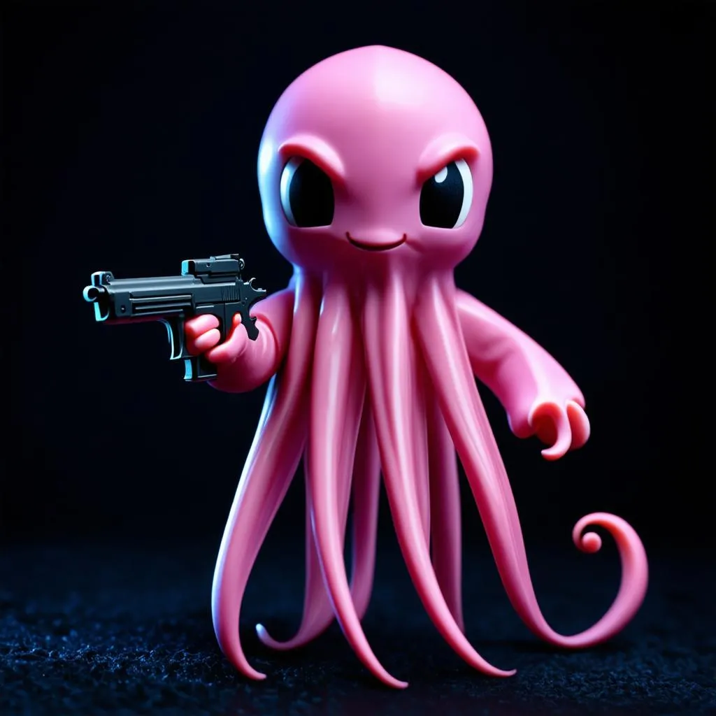 Búp bê Squid Game cầm súng