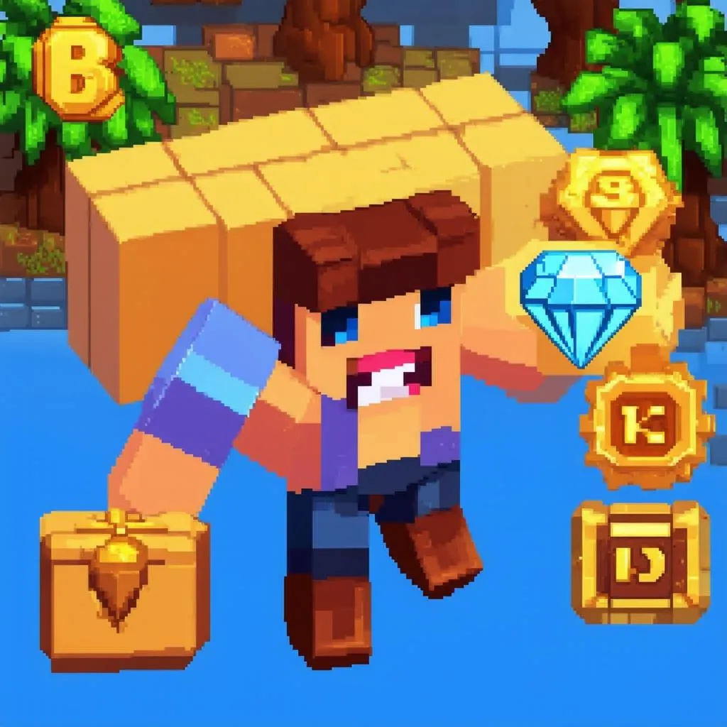 Cách Kiếm Kim Cương Trong Block Craft 3D