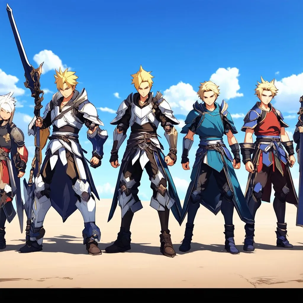 Final Fantasy Characters in New Game Plus