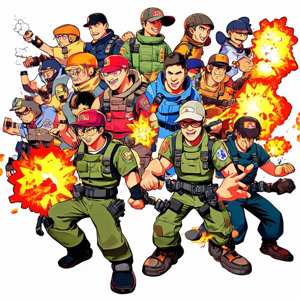 Các nhân vật trong bomber game