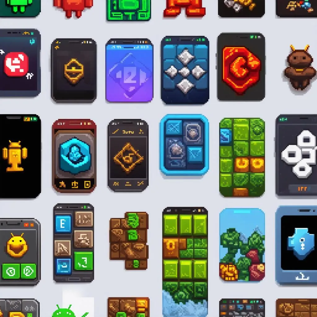 Various genres of Android games