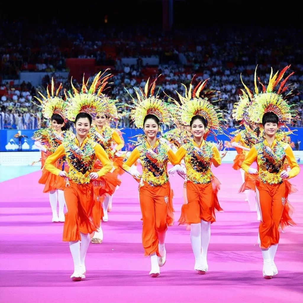 Các vận động viên tham gia khai mạc SEA Games