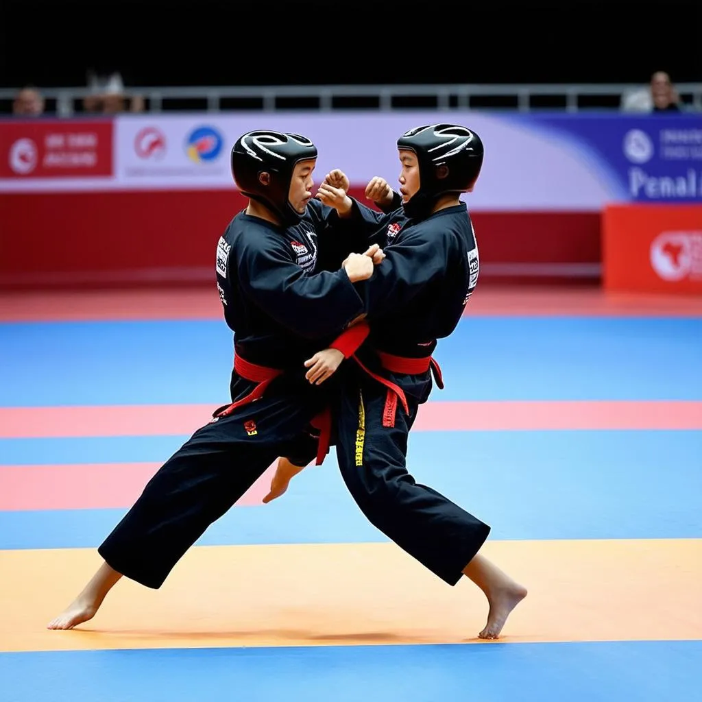 Vận động viên thi đấu môn Pencak Silat